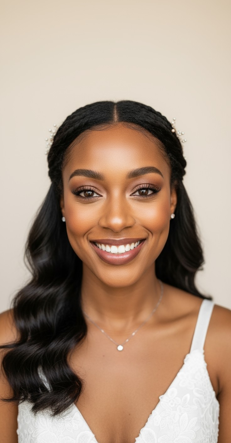 After Boho Wedding Hair Down